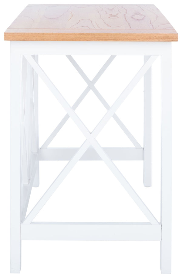 Safavieh Freyr Desk - Charming Farmhouse Style With X-Shaped Accents For Home Office & Compact Spaces DSK5008A