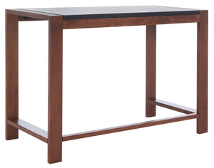 Safavieh Halleck Desk - Industrial-Chic Minimalist Design With Black And Brown Two-Tone Finish For Home Office DSK5010A