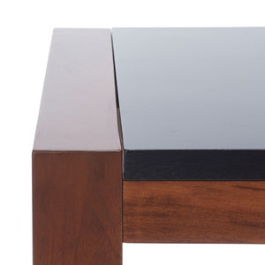 Safavieh Halleck Desk - Industrial-Chic Minimalist Design With Black And Brown Two-Tone Finish For Home Office DSK5010A