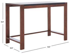Safavieh Halleck Desk - Industrial-Chic Minimalist Design With Black And Brown Two-Tone Finish For Home Office DSK5010A