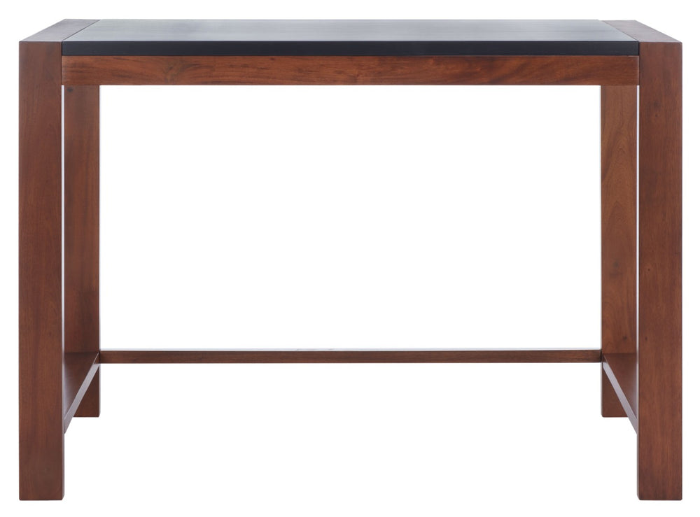 Safavieh Halleck Desk - Industrial-Chic Minimalist Design With Black And Brown Two-Tone Finish For Home Office DSK5010A