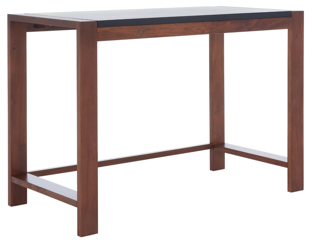 Safavieh Halleck Desk - Industrial-Chic Minimalist Design With Black And Brown Two-Tone Finish For Home Office DSK5010A