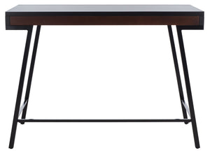 Safavieh Laponte Desk - Mid-Century Modern Elegance With Walnut Accents For Stylish Home Office Spaces DSK5011A