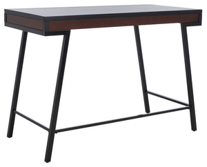Safavieh Laponte Desk - Mid-Century Modern Elegance With Walnut Accents For Stylish Home Office Spaces DSK5011A