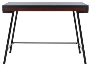 Safavieh Laponte Desk - Mid-Century Modern Elegance With Walnut Accents For Stylish Home Office Spaces DSK5011A