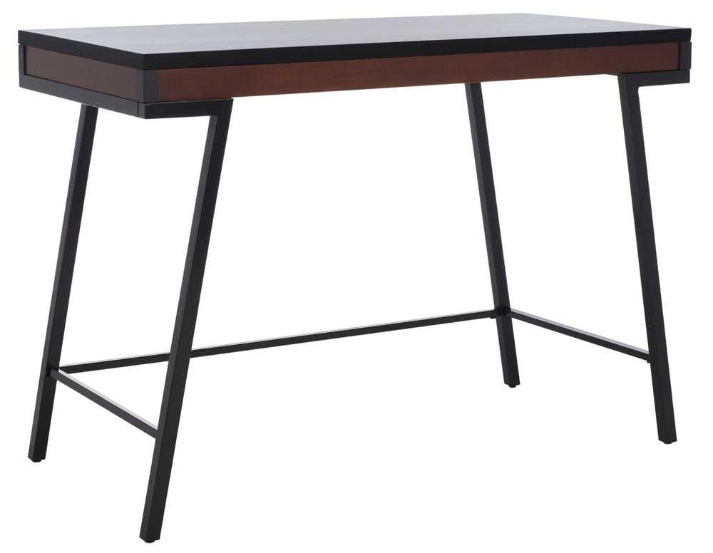 Safavieh Laponte Desk - Mid-Century Modern Elegance With Walnut Accents For Stylish Home Office Spaces DSK5011A