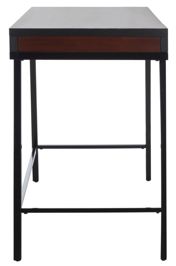 Safavieh Laponte Desk - Mid-Century Modern Elegance With Walnut Accents For Stylish Home Office Spaces DSK5011A