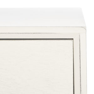 Safavieh Remy Mid-Century Modern Writing Desk With Storage Drawer & Distressed White Finish For Home Office DSK5700A
