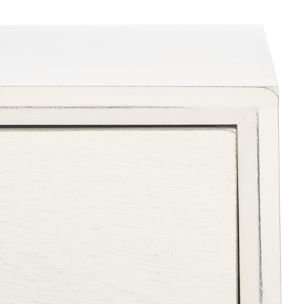 Safavieh Remy Mid-Century Modern Writing Desk With Storage Drawer & Distressed White Finish For Home Office DSK5700A