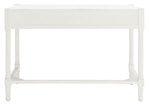 Safavieh Filbert Writing Desk - Timeless Elegance With Open-Frame Design, Practical Storage & Classic Detailing Distressed White DSK5701A