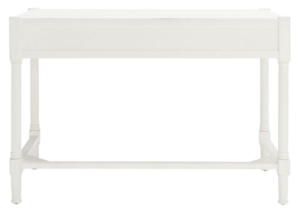 Safavieh Filbert Writing Desk - Timeless Elegance With Open-Frame Design, Practical Storage & Classic Detailing Distressed White DSK5701A