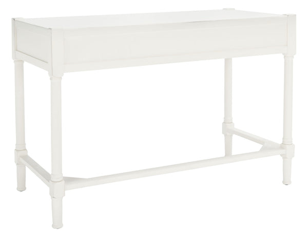 Safavieh Filbert Writing Desk - Timeless Elegance With Open-Frame Design, Practical Storage & Classic Detailing Distressed White DSK5701A