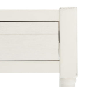Safavieh Filbert Writing Desk - Timeless Elegance With Open-Frame Design, Practical Storage & Classic Detailing Distressed White DSK5701A