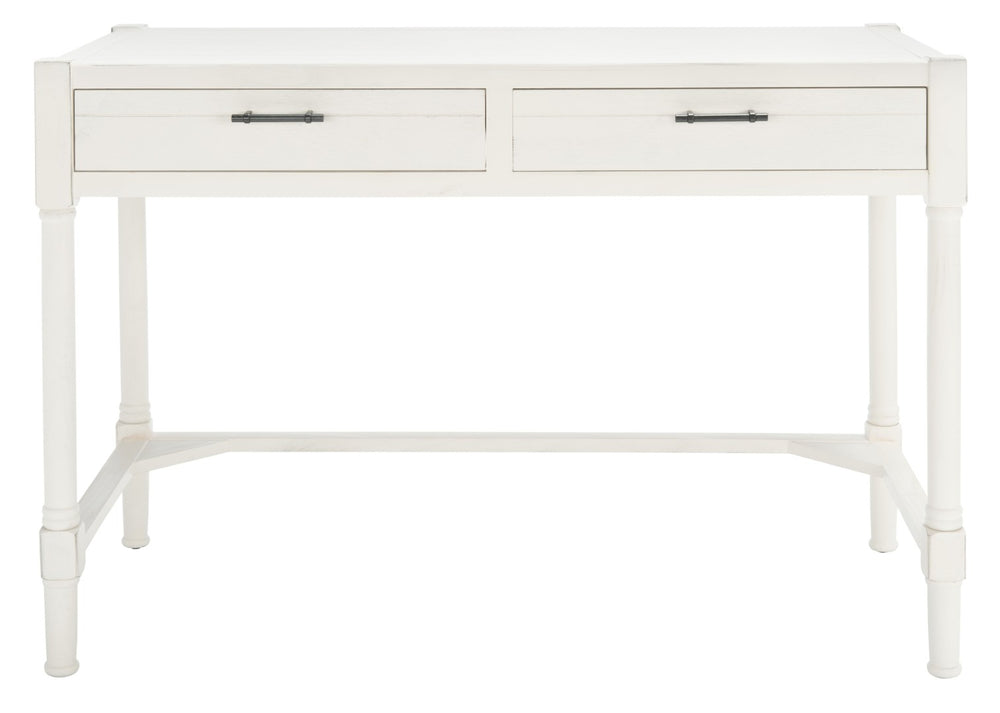 Safavieh Filbert Writing Desk - Timeless Elegance With Open-Frame Design, Practical Storage & Classic Detailing Distressed White DSK5701A