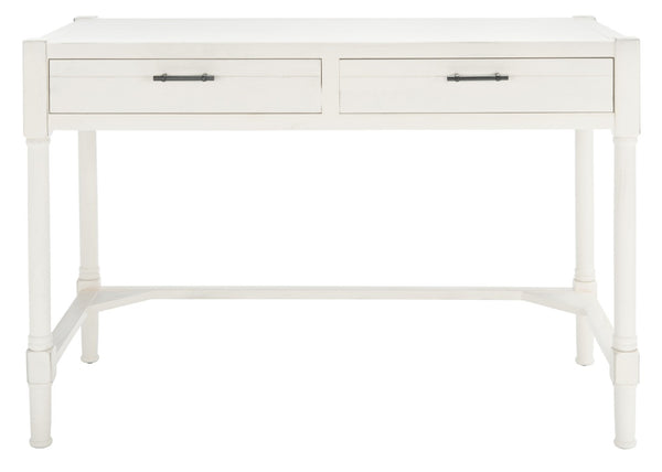 Safavieh Filbert Writing Desk - Timeless Elegance With Open-Frame Design, Practical Storage & Classic Detailing Distressed White DSK5701A