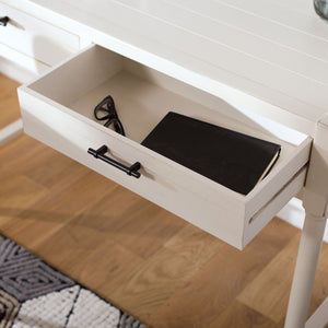 Safavieh Filbert Writing Desk - Timeless Elegance With Open-Frame Design, Practical Storage & Classic Detailing Distressed White DSK5701A