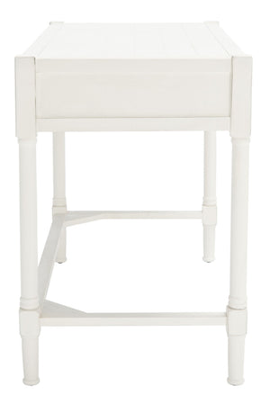 Safavieh Filbert Writing Desk - Timeless Elegance With Open-Frame Design, Practical Storage & Classic Detailing Distressed White DSK5701A