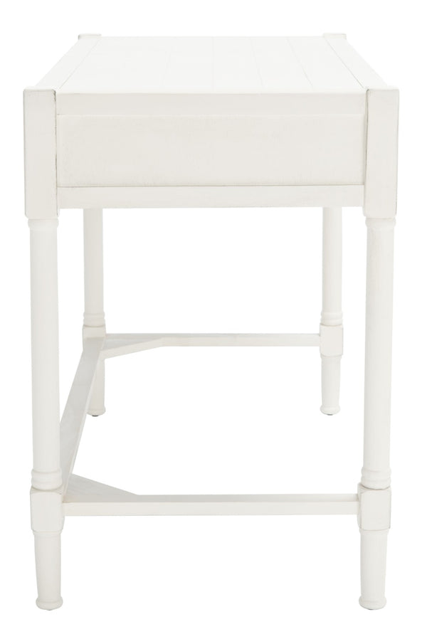 Safavieh Filbert Writing Desk - Timeless Elegance With Open-Frame Design, Practical Storage & Classic Detailing Distressed White DSK5701A