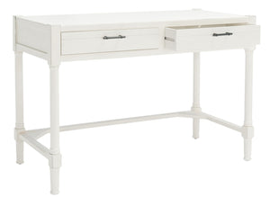 Safavieh Filbert Writing Desk - Timeless Elegance With Open-Frame Design, Practical Storage & Classic Detailing Distressed White DSK5701A