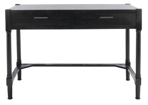 Safavieh Filbert Writing Desk - Timeless Elegance With Open-Frame Design, Practical Storage & Classic Detailing Black DSK5701B