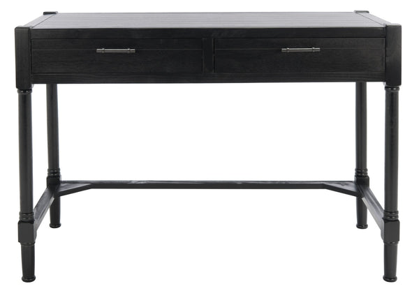 Safavieh Filbert Writing Desk - Timeless Elegance With Open-Frame Design, Practical Storage & Classic Detailing Black DSK5701B