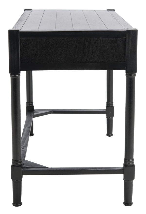 Safavieh Filbert Writing Desk - Timeless Elegance With Open-Frame Design, Practical Storage & Classic Detailing Black DSK5701B