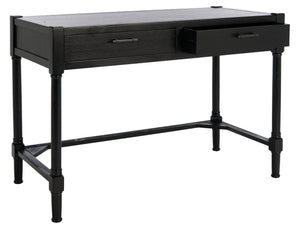 Safavieh Filbert Writing Desk - Timeless Elegance With Open-Frame Design, Practical Storage & Classic Detailing Black DSK5701B