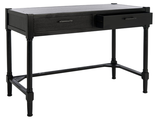 Safavieh Filbert Writing Desk - Timeless Elegance With Open-Frame Design, Practical Storage & Classic Detailing Black DSK5701B