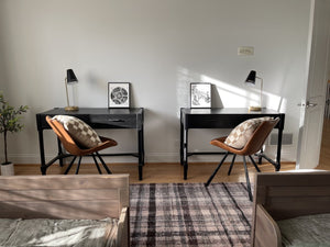 Safavieh Filbert Writing Desk - Timeless Elegance With Open-Frame Design, Practical Storage & Classic Detailing Black DSK5701B