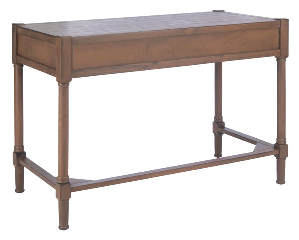 Safavieh Filbert Writing Desk - Timeless Elegance With Open-Frame Design, Practical Storage & Classic Detailing Brown DSK5701C