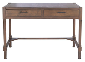 Safavieh Filbert Writing Desk - Timeless Elegance With Open-Frame Design, Practical Storage & Classic Detailing Brown DSK5701C