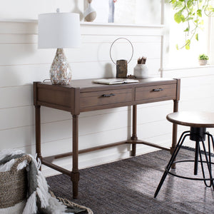 Safavieh Filbert Writing Desk - Timeless Elegance With Open-Frame Design, Practical Storage & Classic Detailing Brown DSK5701C