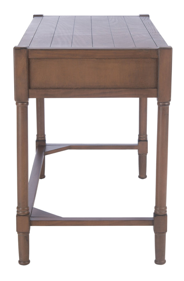 Safavieh Filbert Writing Desk - Timeless Elegance With Open-Frame Design, Practical Storage & Classic Detailing Brown DSK5701C