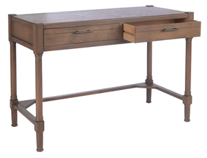 Safavieh Filbert Writing Desk - Timeless Elegance With Open-Frame Design, Practical Storage & Classic Detailing Brown DSK5701C