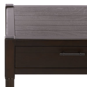 Filbert Writing Desk With Carved Accents And Two Drawers, Space-Saving Open-Frame Desk For Home Office