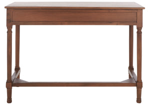 Safavieh Layce Timeless Farmhouse 2-Drawer Desk For Home Office - Stylish Storage & Versatile Functionality Brown DSK5704C