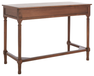 Safavieh Layce Timeless Farmhouse 2-Drawer Desk For Home Office - Stylish Storage & Versatile Functionality Brown DSK5704C