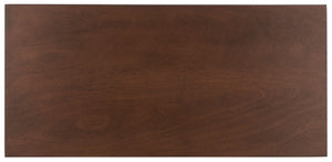 Safavieh Layce Timeless Farmhouse 2-Drawer Desk For Home Office - Stylish Storage & Versatile Functionality Brown DSK5704C