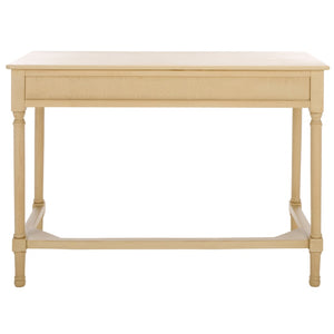 Safavieh Layce Timeless Farmhouse 2-Drawer Desk For Home Office - Stylish Storage & Versatile Functionality Natural DSK5704E