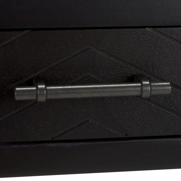 Safavieh Mckinlee 2 Drawer Desk Black 42" x 20" x 29.5"