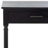 Safavieh Mckinlee 2 Drawer Desk Black 42" x 20" x 29.5"