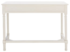 Safavieh Ryleigh 2 Drawer Desk - Timeless Old World Charm Meets Modern Functionality For Your Workspace Distressed White DSK5706A