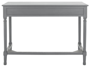Safavieh Ryleigh 2 Drawer Desk - Timeless Old World Charm Meets Modern Functionality For Your Workspace Distressed Grey DSK5706B