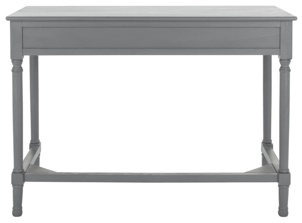 Safavieh Ryleigh 2 Drawer Desk - Timeless Old World Charm Meets Modern Functionality For Your Workspace Distressed Grey DSK5706B