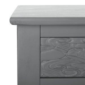 Safavieh Ryleigh 2 Drawer Desk - Timeless Old World Charm Meets Modern Functionality For Your Workspace Distressed Grey DSK5706B