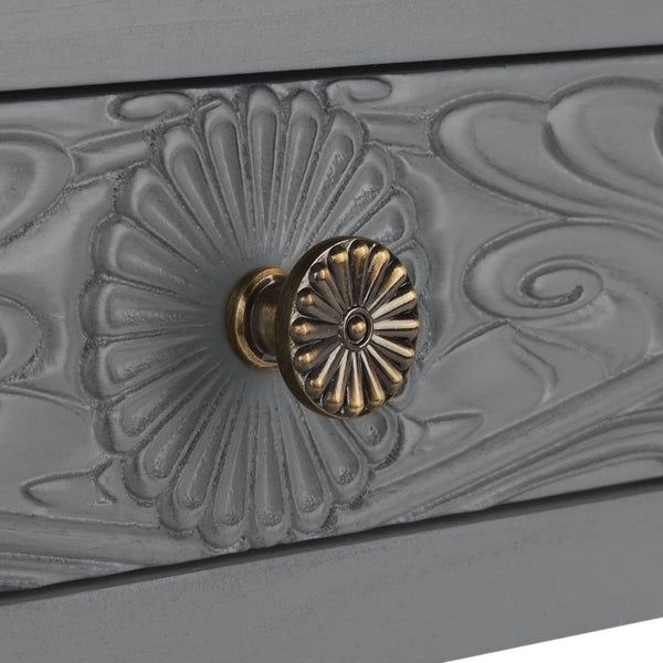 Safavieh Ryleigh 2 Drawer Desk - Timeless Old World Charm Meets Modern Functionality For Your Workspace Distressed Grey DSK5706B