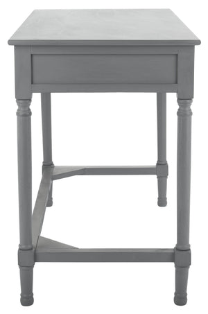 Safavieh Ryleigh 2 Drawer Desk - Timeless Old World Charm Meets Modern Functionality For Your Workspace Distressed Grey DSK5706B