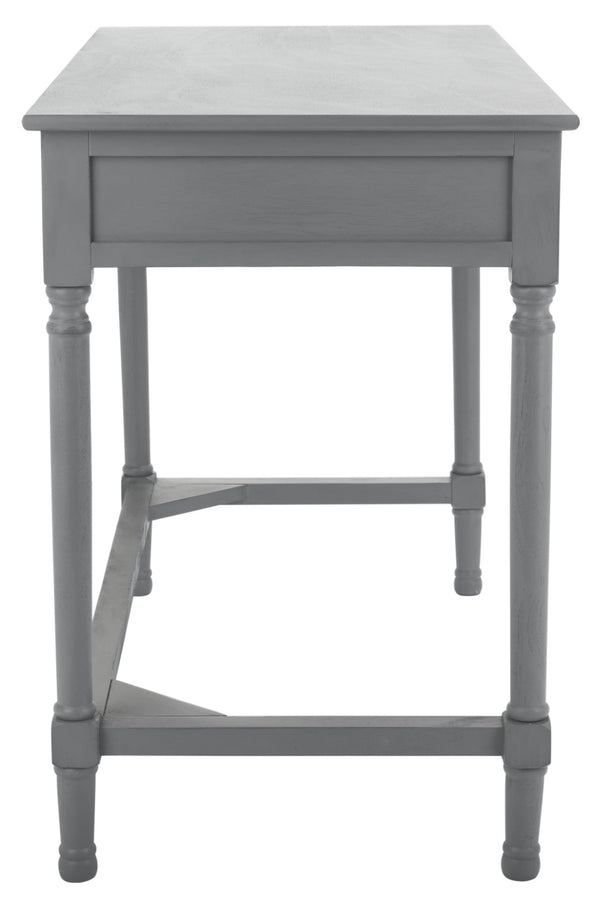 Safavieh Ryleigh 2 Drawer Desk - Timeless Old World Charm Meets Modern Functionality For Your Workspace Distressed Grey DSK5706B