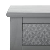 Safavieh Brina 2 Drawer Desk Distressed Grey DSK5707B