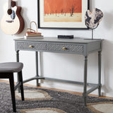 Safavieh Brina 2 Drawer Desk Distressed Grey DSK5707B